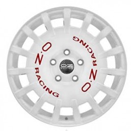 OZ RALLY RACING 8.00x17" 4x100 ET35 RACE WHITE RED LETTERING