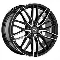 MSW 72 8.00x18" 5x110 ET40 GLOSS BLACK FULL POLISHED