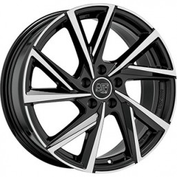 MSW 80-5 7.00x17" 5x100 ET46 GLOSS BLACK FULL POLISHED